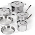 All-Clad D3® Stainless Steel 10 Piece Cookware Set | Made in USA | Tri-Ply | Induction Ready