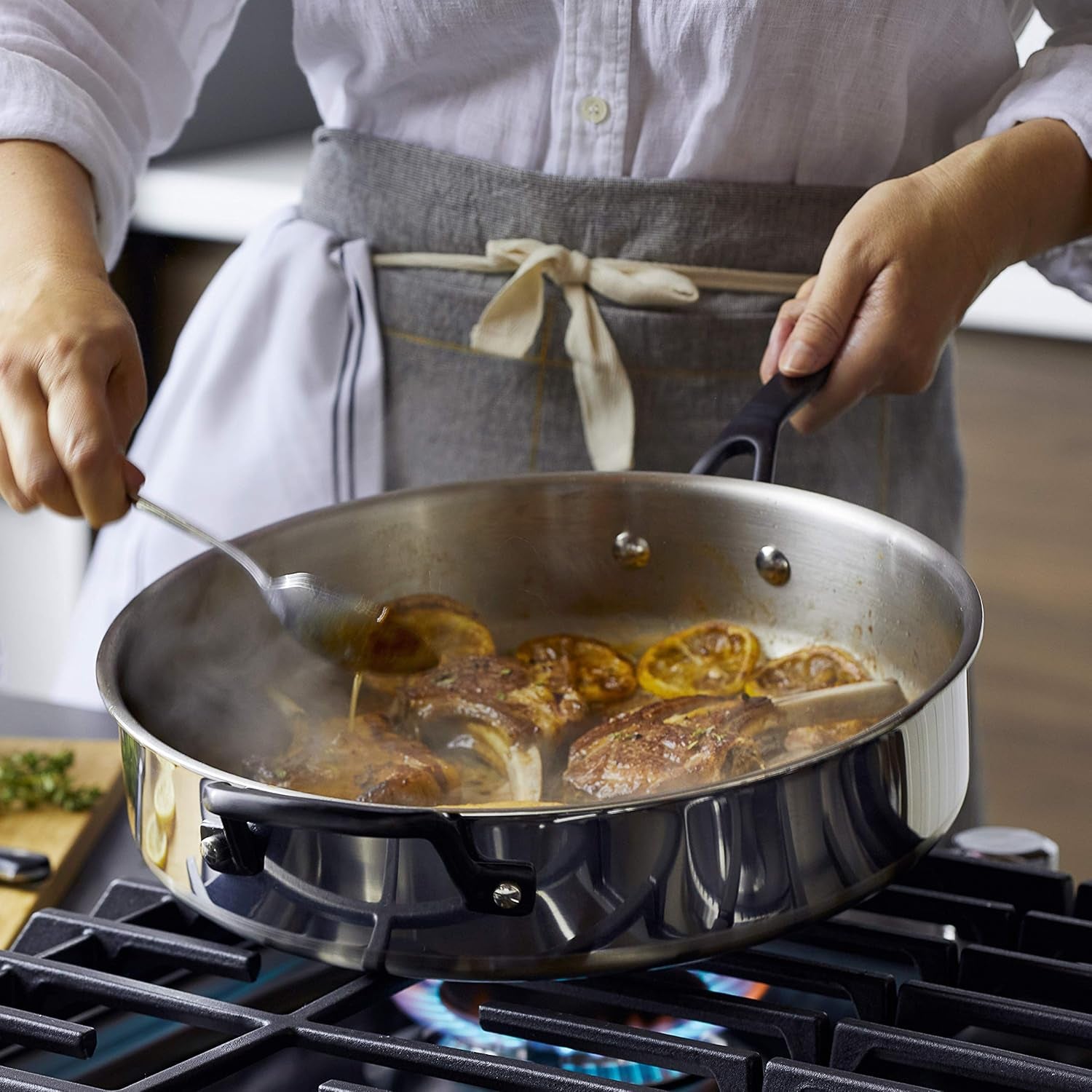 Kitchenaid Stainless Steel Cookware Induction Pots and Pans Set, 10-Piece