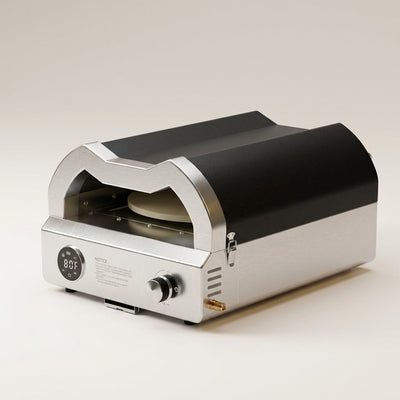 Outdoor Pizza Oven Built for Crispy Perfect Pizza, Rotating Stone, Temperature Gauge, Propane Powered