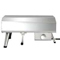 Outdoor Pizza Oven Built for Authentic Stone-Fired Results, Propane Powered, Rotating Stone, Stainless Steel