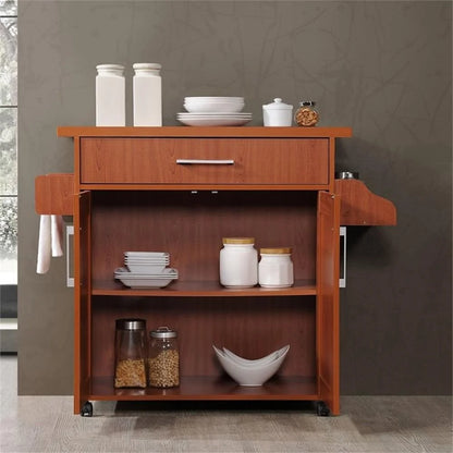 Modern Indoor Furniture Kitchen Island with Spice Rack plus Towel Holder