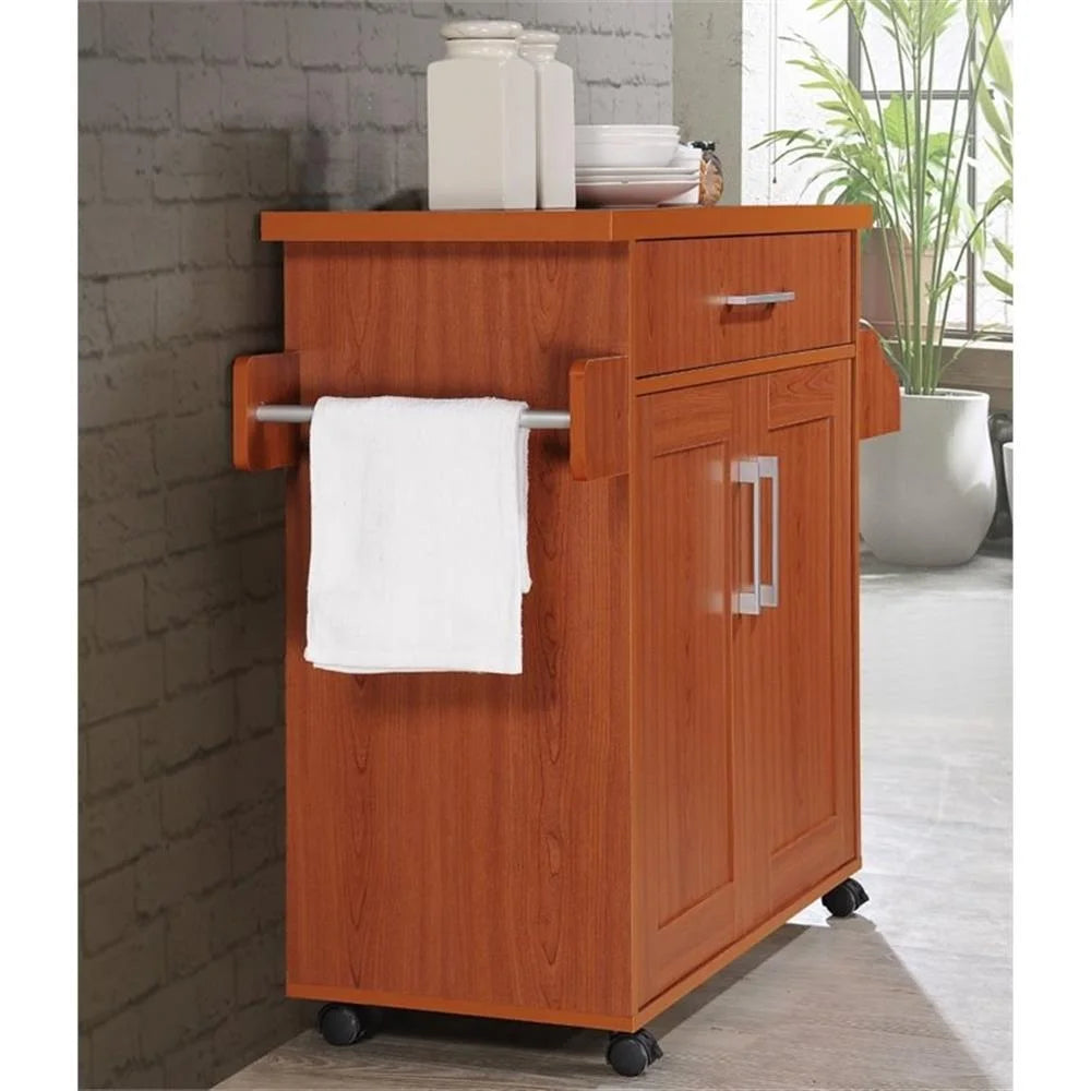 Modern Indoor Furniture Kitchen Island with Spice Rack plus Towel Holder