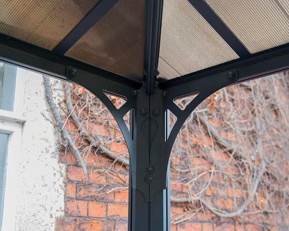 Canopia Martinique 3600 10' x 12' Gazebo | Aluminum Frame | Polycarbonate Roof | Gray/Bronze