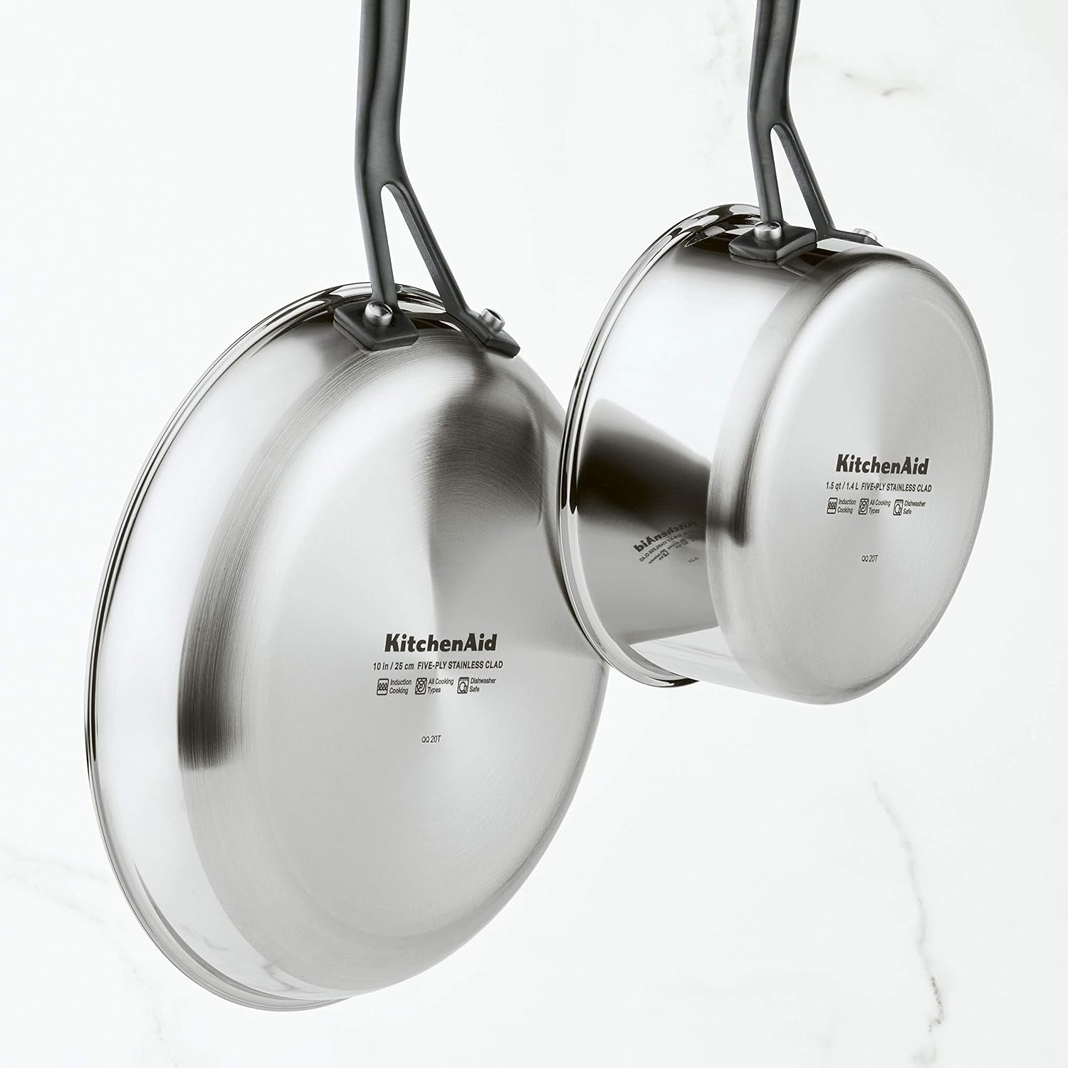Kitchenaid Stainless Steel Cookware Induction Pots and Pans Set, 10-Piece