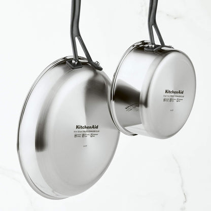 Kitchenaid Stainless Steel Cookware Induction Pots and Pans Set, 10-Piece