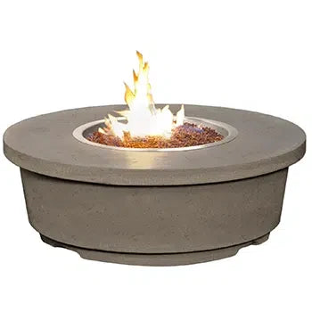 American Fyre Designs Contempo Round GFRC Fire Table | Hand-Finished in California | NG & LP