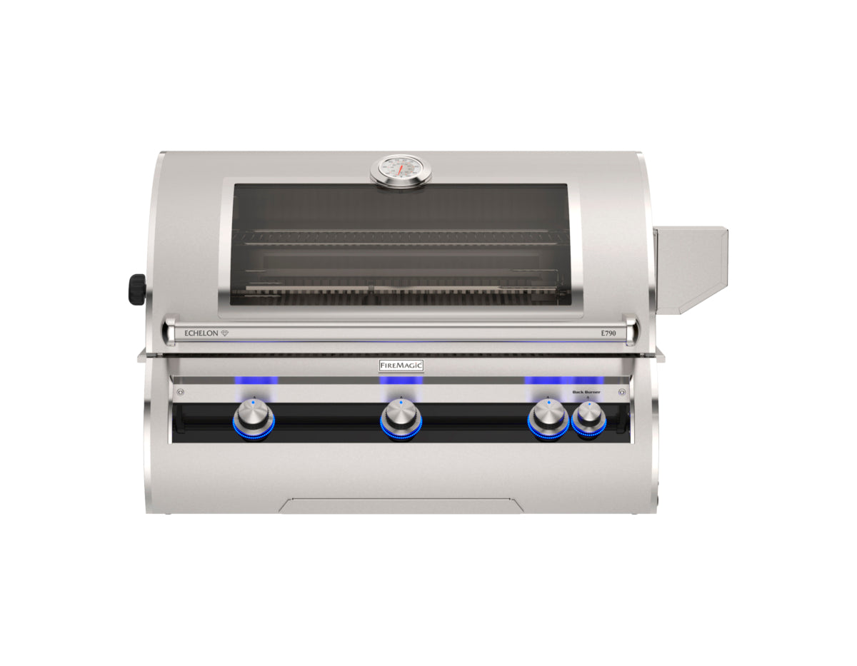Fire Magic Echelon E790i Diamond Built-In Gas Grill | 36-Inch | 660 Sq In | Infrared Rear Burner | Made in USA