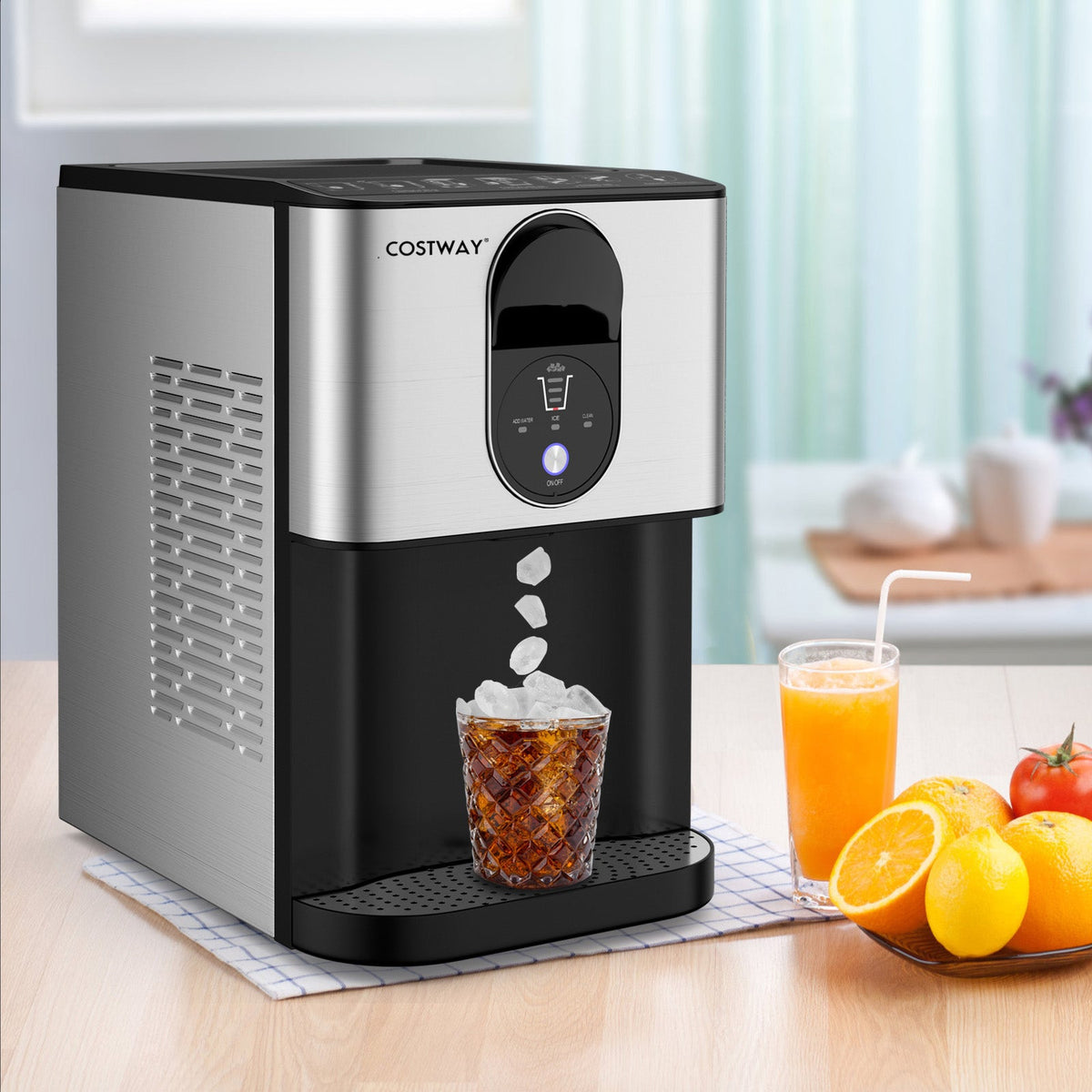 Self-Dispensing Nugget Ice Maker | 56 Lbs/Day | Countertop | Silver