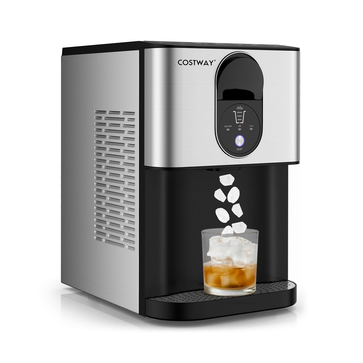 Self-Dispensing Nugget Ice Maker | 56 Lbs/Day | Countertop | Silver