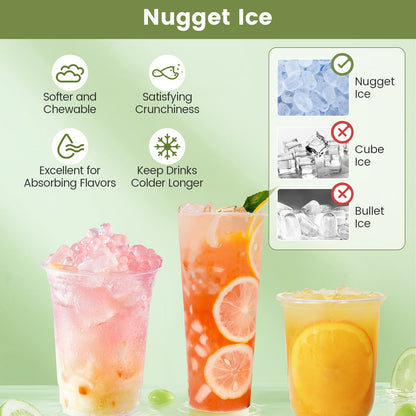 Self-Dispensing Nugget Ice Maker | 56 Lbs/Day | Countertop | Silver