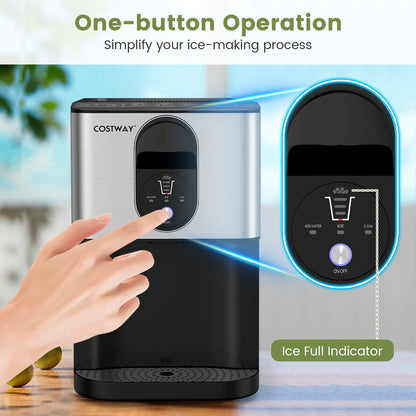 Self-Dispensing Nugget Ice Maker | 56 Lbs/Day | Countertop | Silver