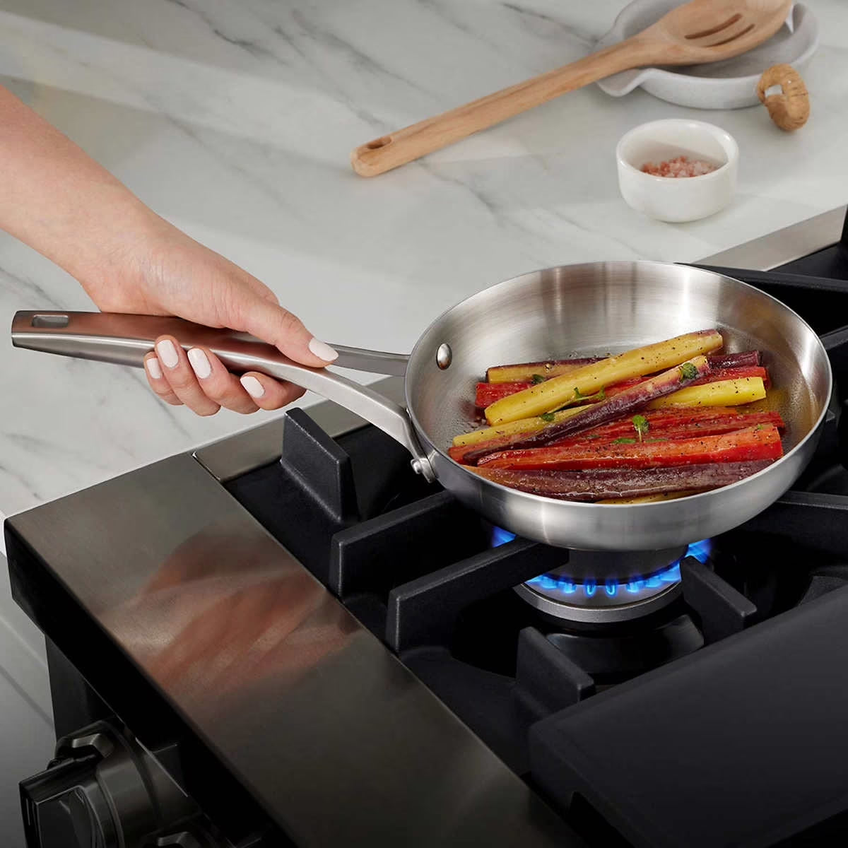 12 Piece Oven Safe Stainless Steel Cookware Set