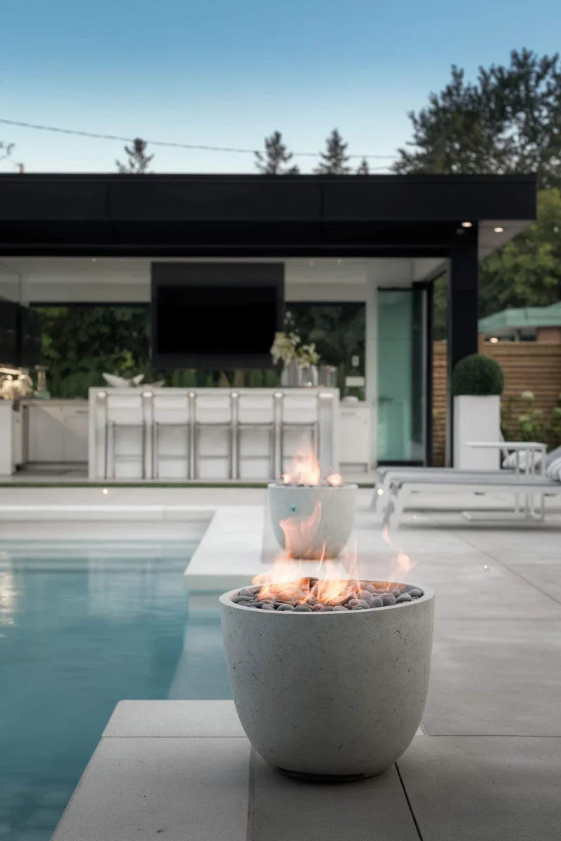 HPC Dekko Element Concrete Fire Table | Electronic Ignition