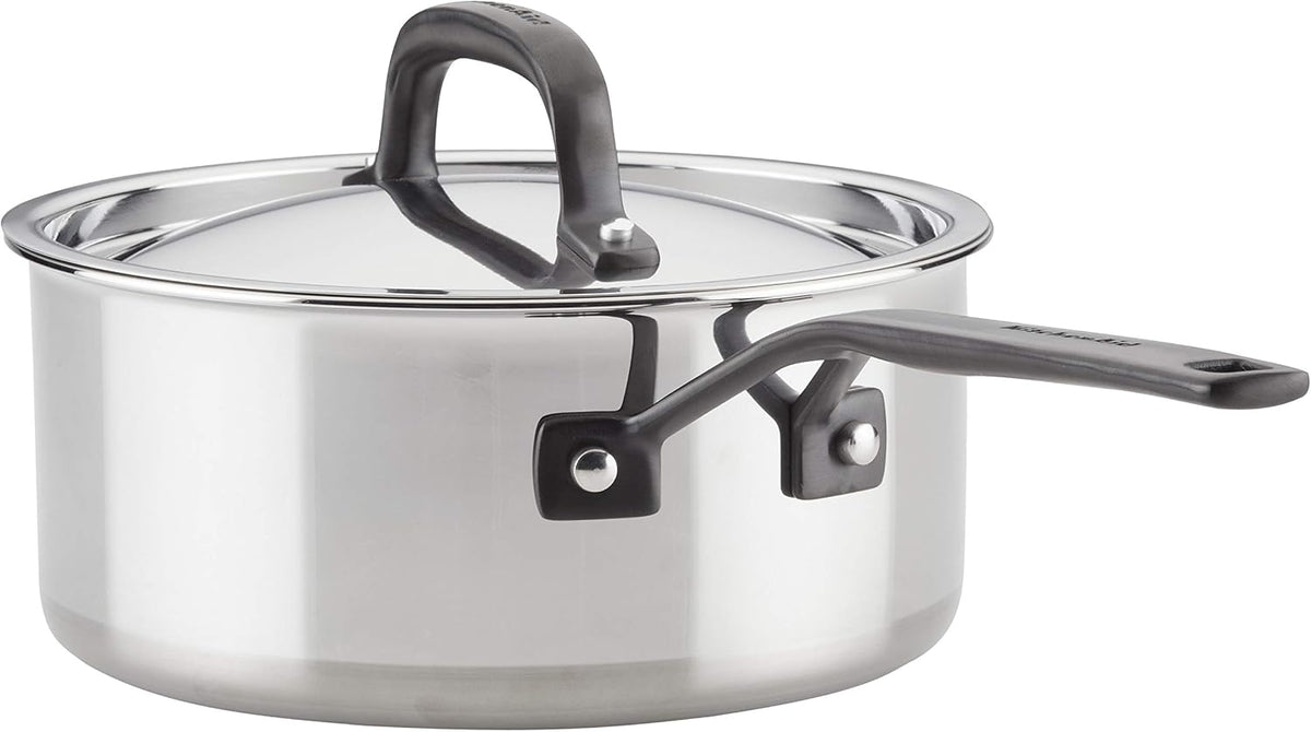 Kitchenaid Stainless Steel Cookware Induction Pots and Pans Set, 10-Piece