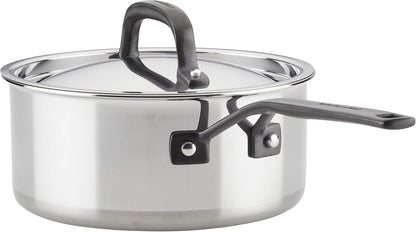 Kitchenaid Stainless Steel Cookware Induction Pots and Pans Set, 10-Piece