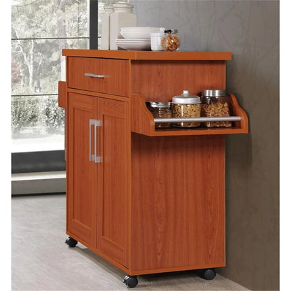 Modern Indoor Furniture Kitchen Island with Spice Rack plus Towel Holder